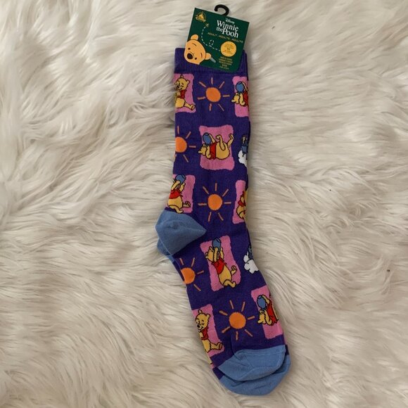 DISNEY Winnie the Pooh Crew Knit Socks 2 PAIRS - Picture 4 of 5